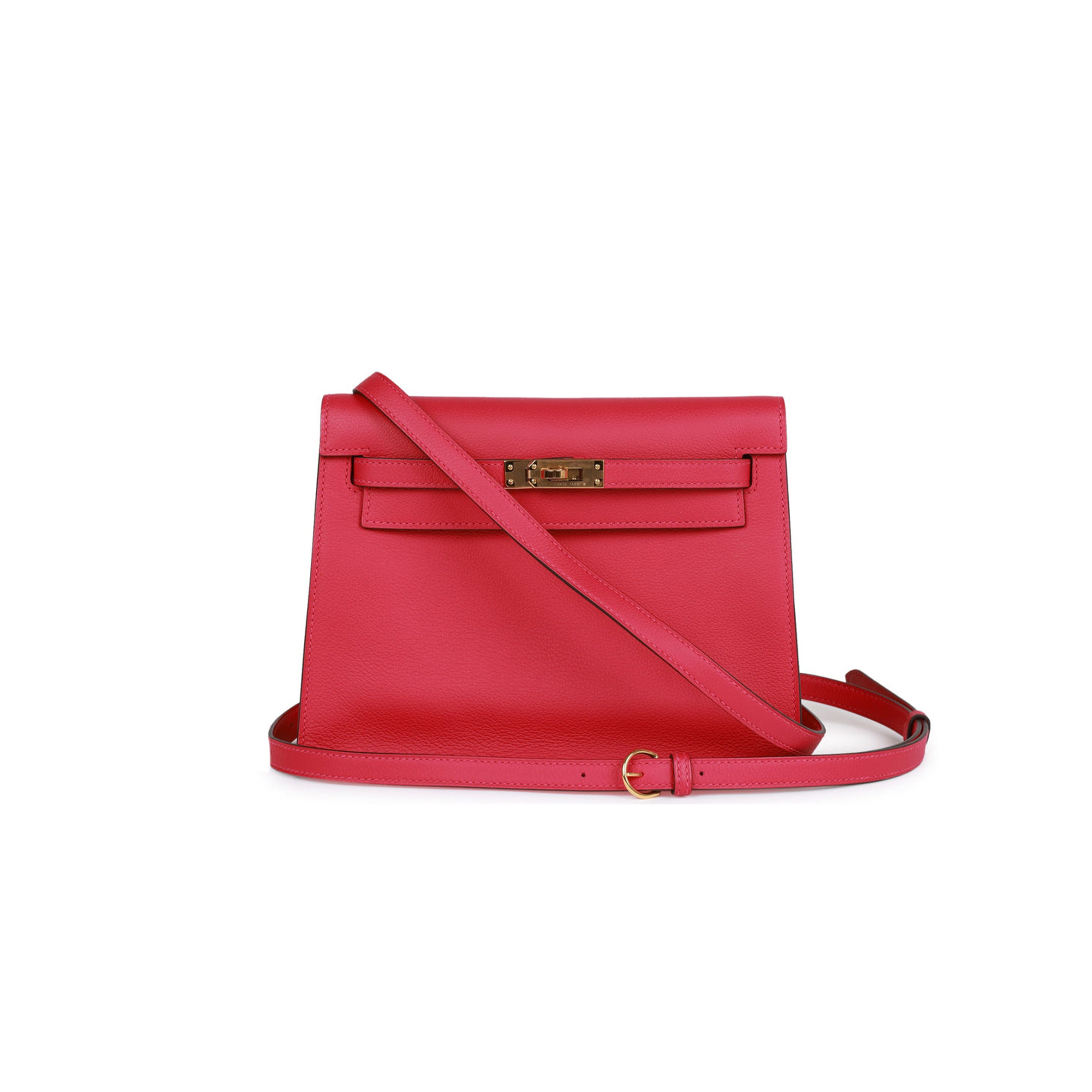 HERMES KELLY DANSE EVERCOLOR GOLD HARDWARE (22*16*7cm)